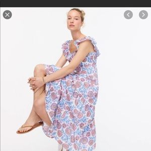 NWT JCrew Tiered Ruffle maxi dress
floral vine